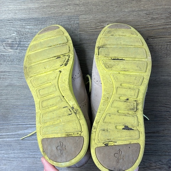 Cole Haan Lunargrand Women Brown Tan Lime Wingtip Oxford Shoes Size 9 1/2 - Picture 12 of 12